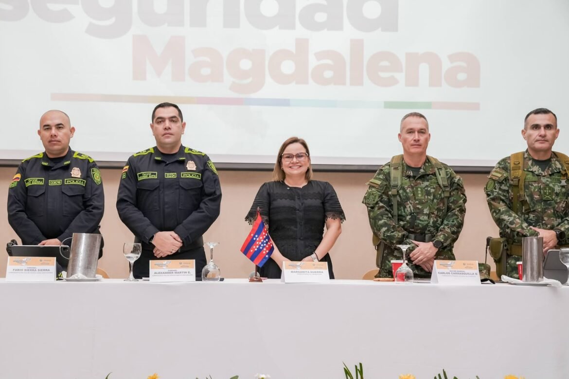 La Cumbre Global de Seguridad convocada por la gobernadora Margarita Guerra reunió a autoridades, Fuerza Pública y sector empresarial, dejando como principal resultado el compromiso de fortalecer una estrategia conjunta para mejorar la seguridad y la convivencia en el Magdalena.